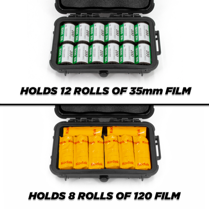 Hard Shell 35mm Film Case for 35mm and 120 Film - Waterproof Protection for Photography Film