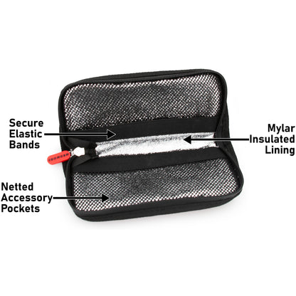 Travel Case for Contact Lenses – Fits 24 Daily Contacts in Compact, Insulated Left & Right Storage – Includes Contact Lens Case Only