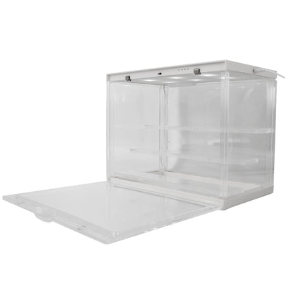 LED Display Case for Miniatures - 3-Tier Clear Acrylic Storage with 20 Grip Pads
