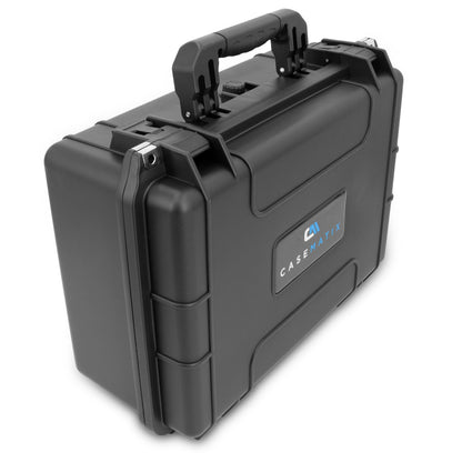 Waterproof Hard Shell Projector Case Compatible with Optoma/ViewSonic/NEC Home Theater Projectors up to 15" - Customizable Diced Foam Interior