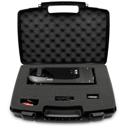 Travel Case Compatible with Audio-technica AT-SB727 Portable Turntable Sound Burger Vinyl Record Player - Includes Customizable Foam Carrying Case Only with Carry Handle