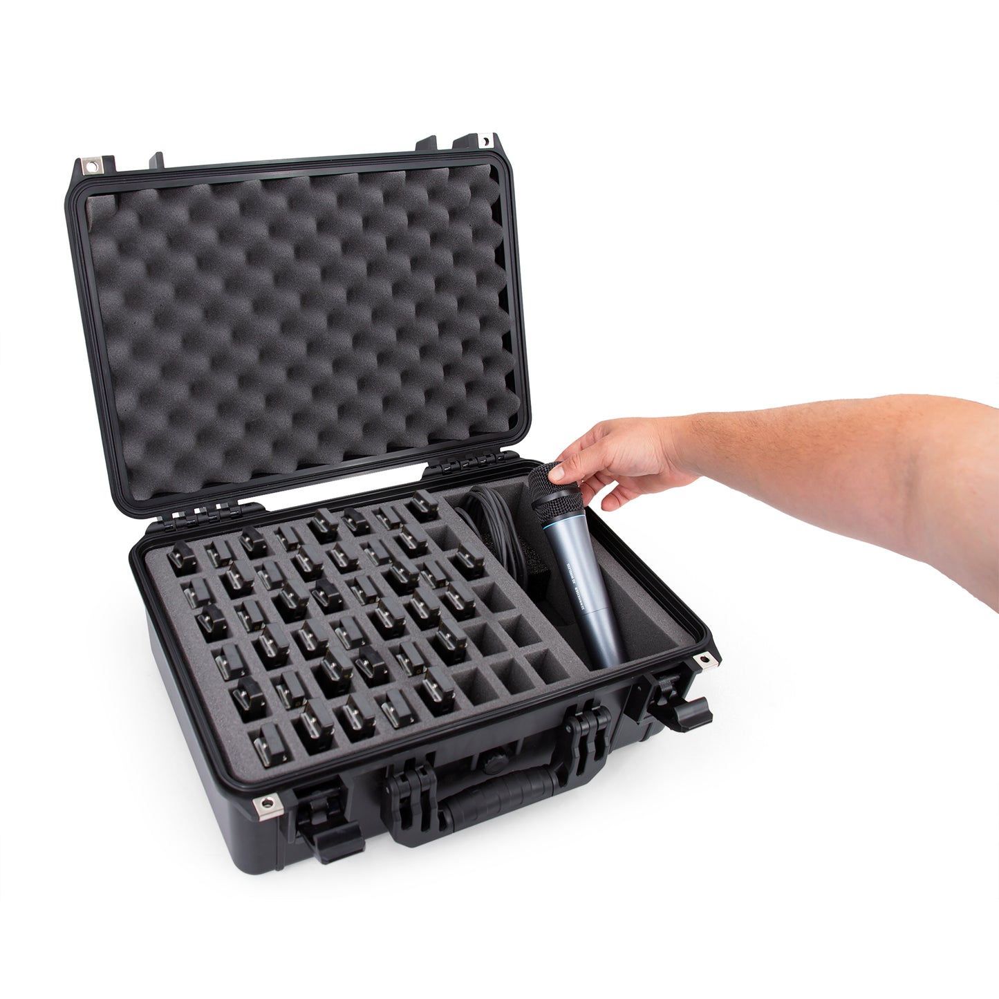 XL Harmonica Case for Multiple Harmonicas Compatible with Up to 48 Hohner, Fender and Other Harmonicas Up to 6 inches with Accessory Storage