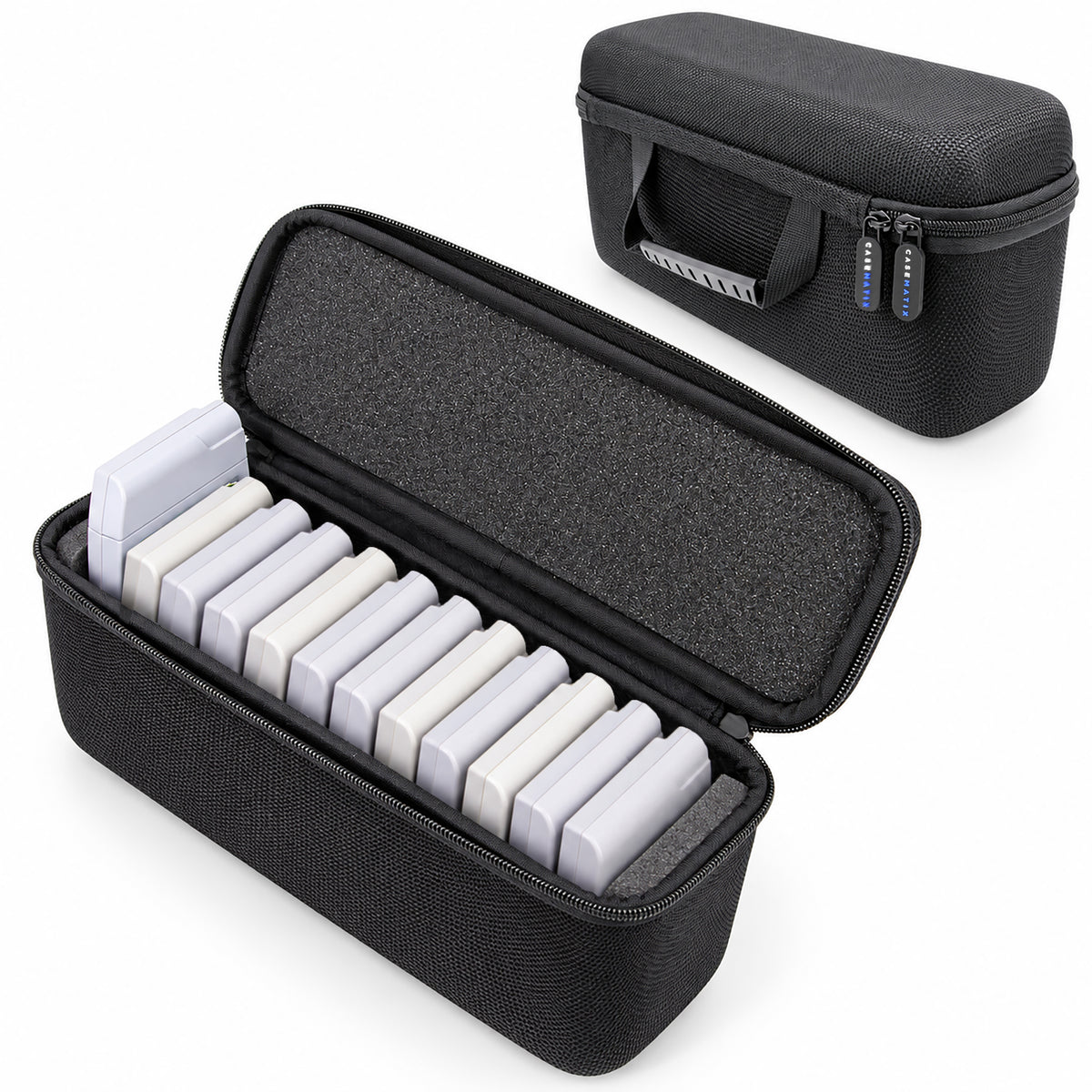 N64 Game Cartridge Storage Case Compatible with 12 Nintendo 64 Game Cartridges, Retro Video Game Organizer with Padded Game Holder