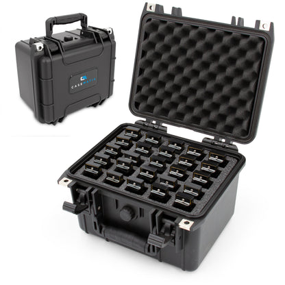 25 Harmonica Case - Waterproof Instrument Holder for Hohner, Fender and Other Harmonicas Up to 5.5" - Includes Weatherproof Carrying Case Only