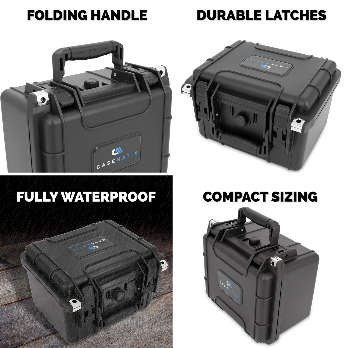 Folding Knife Case Lockable Knife Storage for 25 4.0" to 5.5" Folded Knives -  Waterproof,  Organizer and Blade Holder Includes Case Only