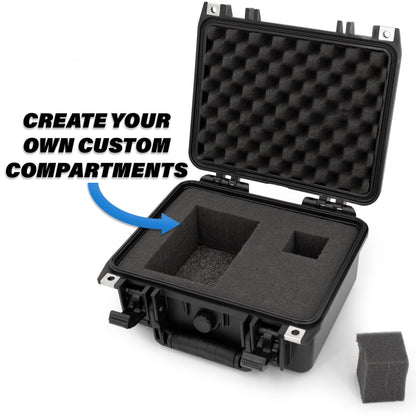 11" Waterproof Marine Fishfinder Case Compatible with Garmin Striker 4 GPS Fish Finder - Airtight Protection with Customizable Foam