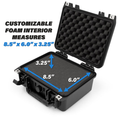 11" Waterproof Marine Fishfinder Case Compatible with Garmin Striker 4 GPS Fish Finder - Airtight Protection with Customizable Foam