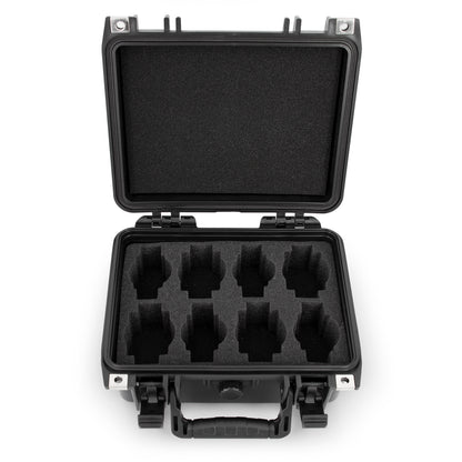 Watch Travel Case With 8 Watch Roll Holders - Impact Resistant Waterproof Watch Case With Foam Display Tray, Fits 24mm to 56mm Faces