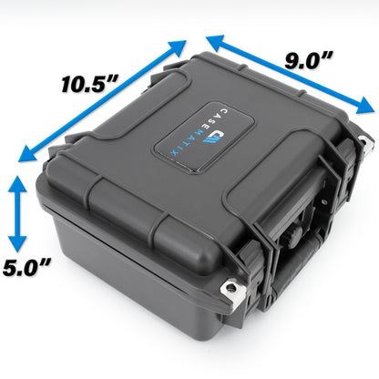 11" Waterproof Marine Fishfinder Case Compatible with Garmin Striker 4 GPS Fish Finder - Airtight Protection with Customizable Foam