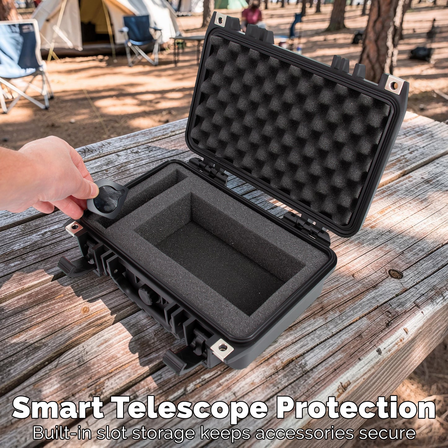 Hard Case Compatible with DWARFLAB Dwarf Mini Smart Telescope – Waterproof Travel Case with Custom Foam, Shockproof Storage for Astronomy Gear