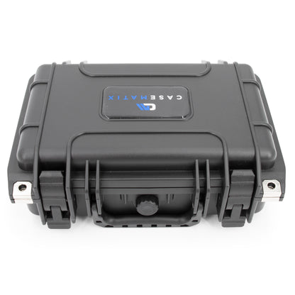 Waterproof Hard Case Compatible with Zoom PodTrak P4next Podcast Recorder – Customizable Foam Travel Case for Podcasting Interface Protection