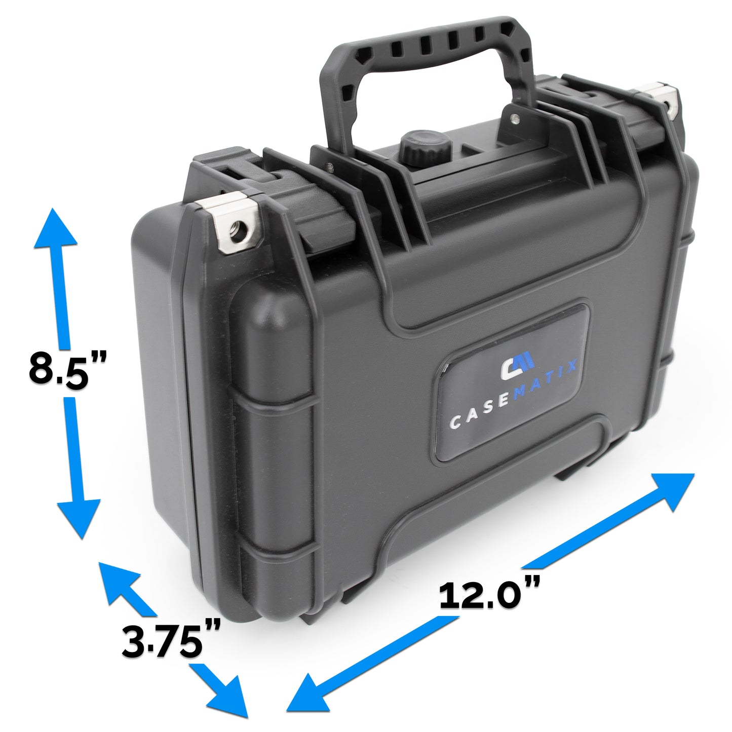 Waterproof Hard Case Compatible with Zoom PodTrak P4next Podcast Recorder – Customizable Foam Travel Case for Podcasting Interface Protection