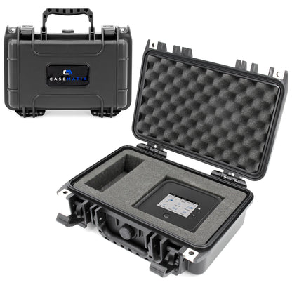 Waterproof Storage Case Compatible with NETGEAR Nighthawk M1/M5 Mobile Hotspot Router - Airtight Protection with Dual Locks & Padlock Holes
