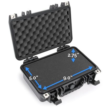 Travel Case Compatible with Testo 552 Digital Vacuum Gauge - Hard Shell Waterproof Micron Gauge HVAC Carrying Case with Foam - Case Only