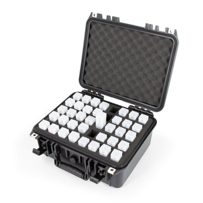 13" Coin Tube Case – Waterproof Coin Storage Organizer Holds 40 Penny, Nickel, Dime & Quarter Coin Rolls or Customize for Half Dollar or Silver Eagle