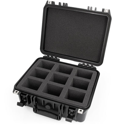 N64 Game Storage Case Fits 27 N64 Cartridges – Hard Shell Cartridge Case with 9 Precut Compartments, Waterproof Holder for Secure N64 Game Storage