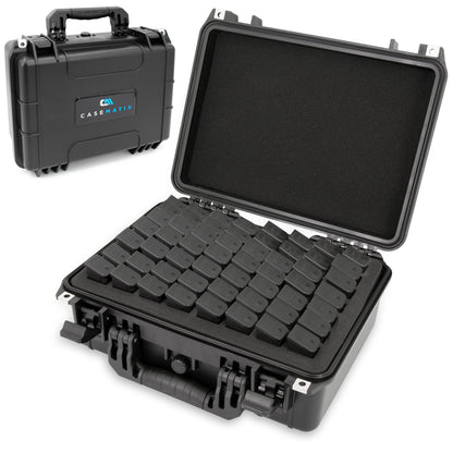 56 Pistol Magazine Storage Case - TSA Approved Waterproof Gun Magazine Storage for 9mm Magazines up to 5.5" with Lockable Design