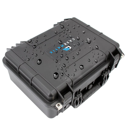 16" Waterproof Marine Case Compatible with Garmin Striker/Humminbird Helix/Lowrance - Airtight Protection with 4-Layer Customizable Foam System