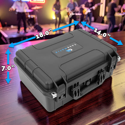 XL Harmonica Case for Multiple Harmonicas Compatible with Up to 48 Hohner, Fender and Other Harmonicas Up to 6 inches with Accessory Storage