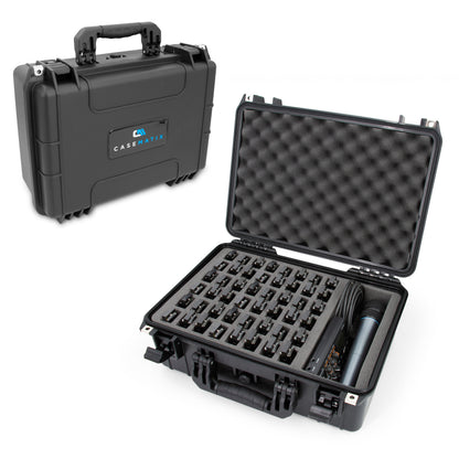 XL Harmonica Case for Multiple Harmonicas Compatible with Up to 48 Hohner, Fender and Other Harmonicas Up to 6 inches with Accessory Storage