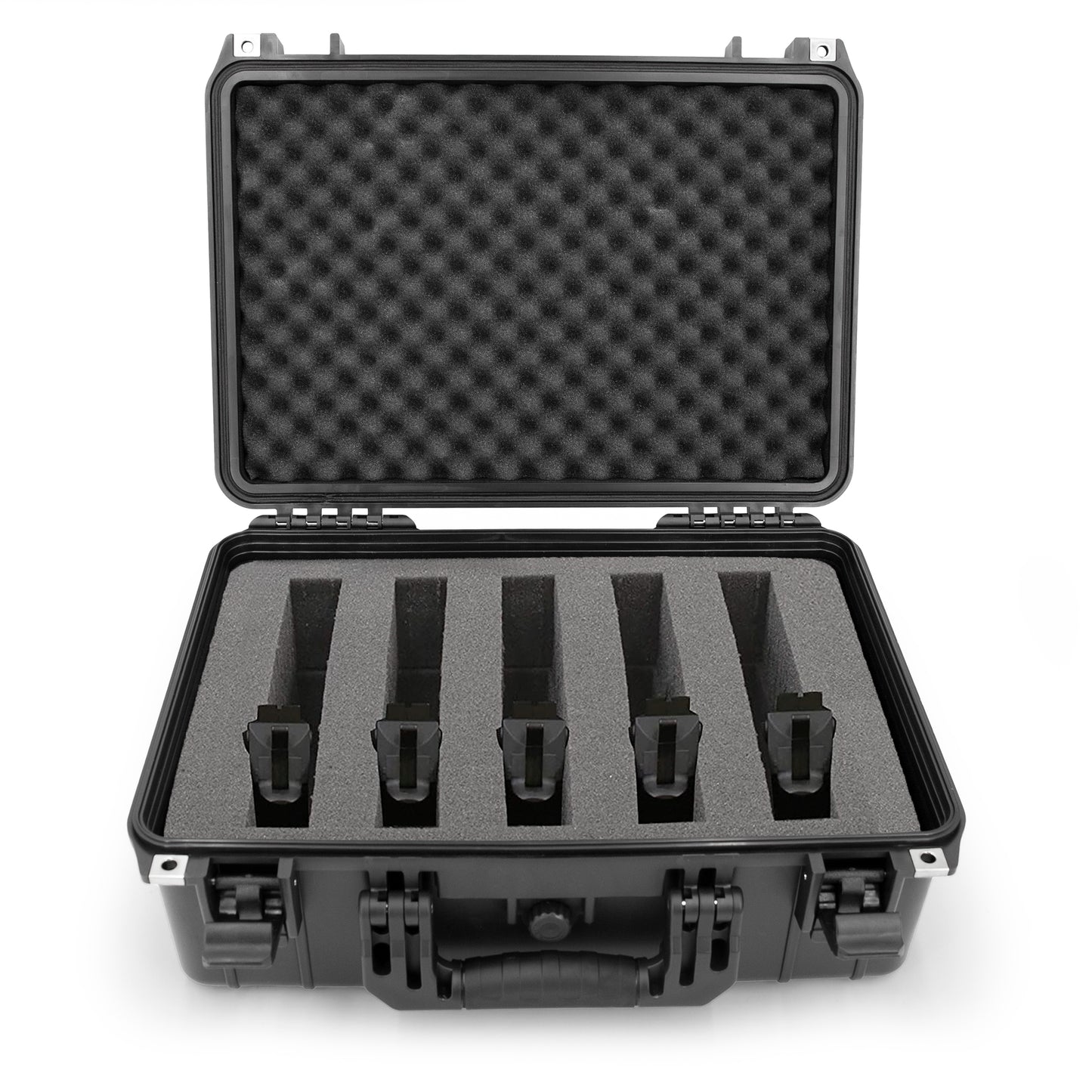 18" 6 Pistol Multiple Pistol Case - Waterproof & Shockproof Hard Gun Cases for Pistols, Magazines and Accessories with Customizable Foam
