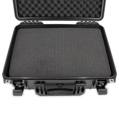 Waterproof Hard Shell Projector Case Compatible with Optoma/ViewSonic/NEC Home Theater Projectors up to 15" - Customizable Diced Foam Interior