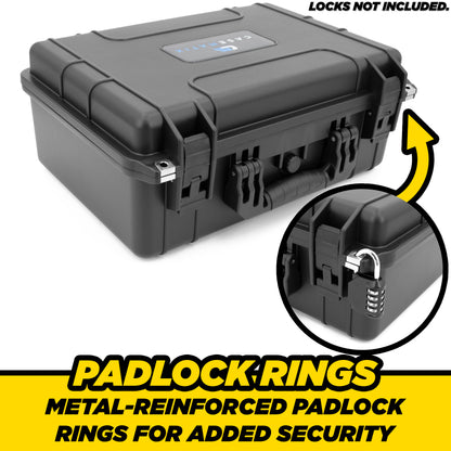 Waterproof Travel Case Compatible with Starlink Mini Dish, Mount, Power Supply & More - Professionally Cut Impact Resistant Closed Cell Foam