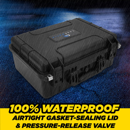 Waterproof Travel Case Compatible with Starlink Mini Dish, Mount, Power Supply & More - Professionally Cut Impact Resistant Closed Cell Foam