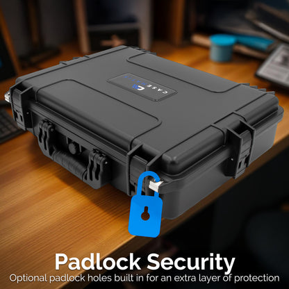 Waterproof IP67 Monitor Hard Case Fits Monitors up to 21 Inch - Heavy Duty Hard Monitor Travel Case for Portable Displays, Gaming Monitors & More