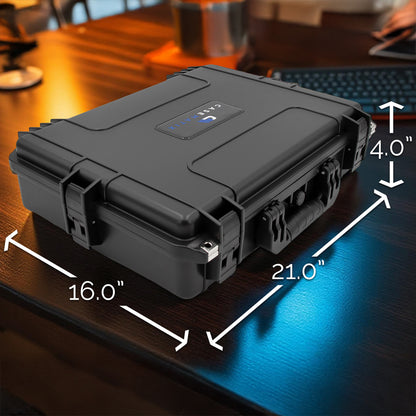 Waterproof IP67 Laptop Hard Case for 15.6-17.3 inch Gaming Laptops - Laptop Case with Foam Compatible with Asus Acer MSI Alienware Gaming & More