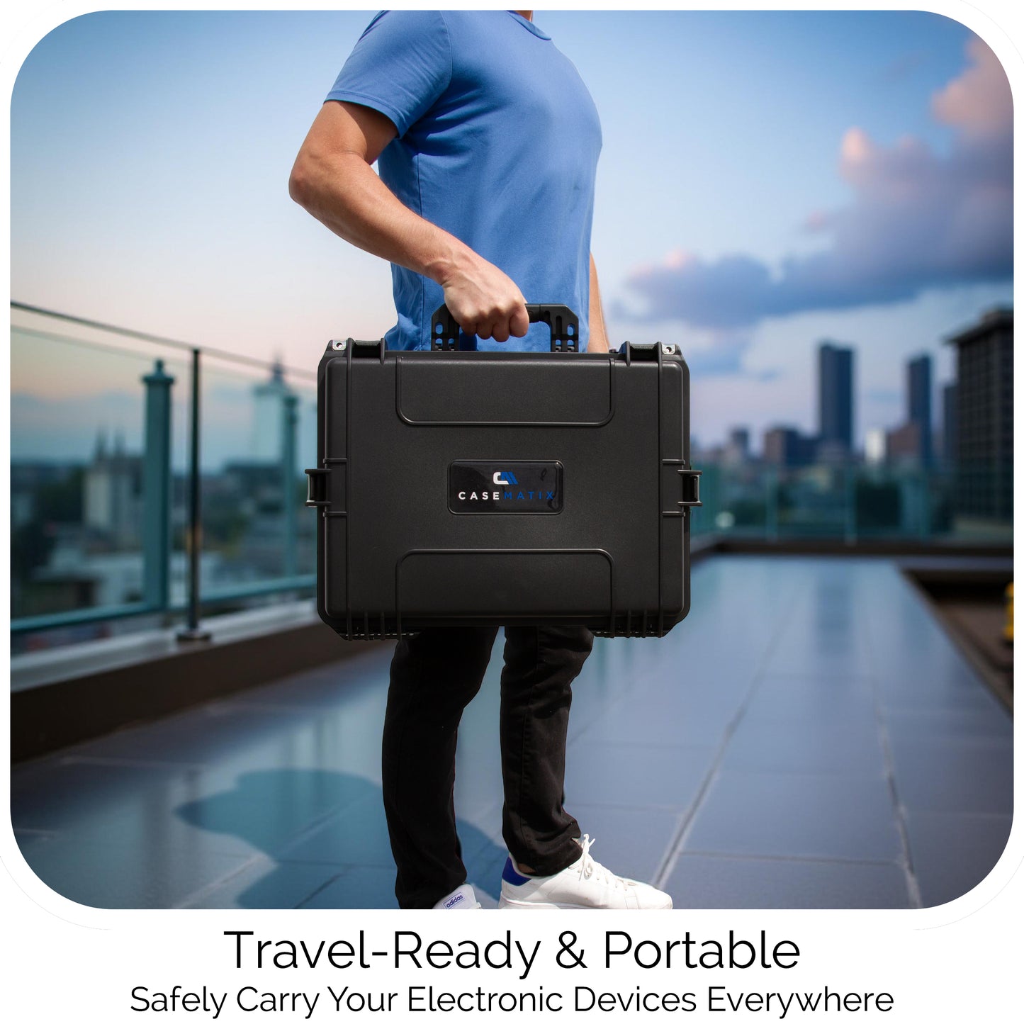 Waterproof IP67 Laptop Hard Case for 15.6-17.3 inch Gaming Laptops - Laptop Case with Foam Compatible with Asus Acer MSI Alienware Gaming & More