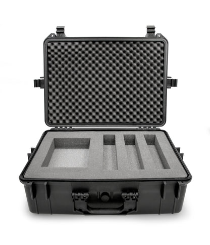 23" Customizable Wireless Microphone System Hard Case fits Sennheiser, Shure, Audio-Technica, AKG Receiver, Transmitter and Other Microphone Systems