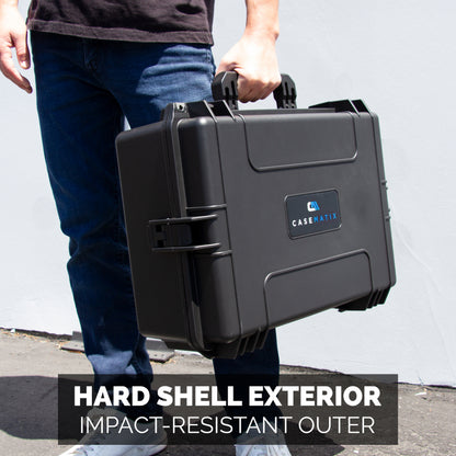 Travel Case Compatible With PlayStation 5 Pro & PS5 Pro Disc Drive - Hard Shell Waterproof Case with Custom Foam for Console and PS5 Pro Accessories