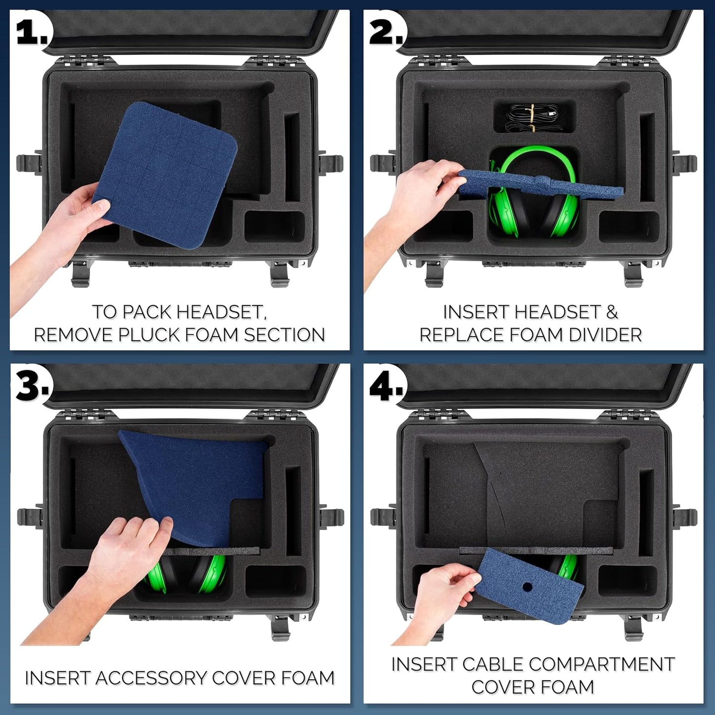 CASEMATIX Travel Case Compatible With PlayStation 5 Pro & PS5 Pro Disc Drive - Hard Shell Waterproof Case with Custom Foam