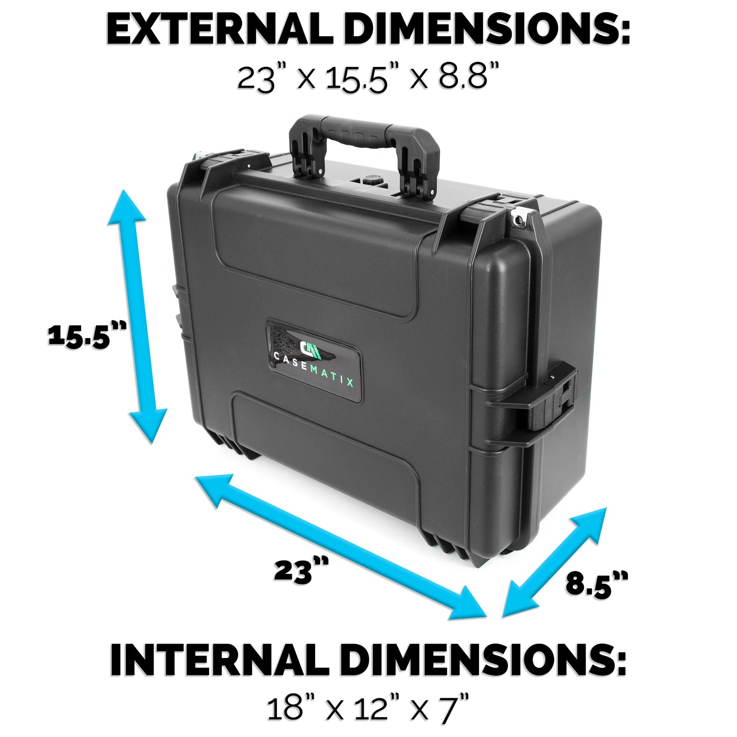 Waterproof Hard Shell Travel Case Compatible with Yamaha MG12XU Mixer within Multi-Layer Foam Protection - Fits Mixers Up to 17x12.1x5 Max