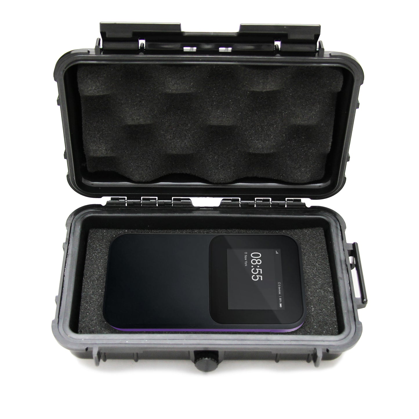Portable WiFi Hotspot Travel Case Compatible with TravlFi JourneyGo 4G LTE Hotspot – Waterproof Hard Shell Case for Portable Internet Device