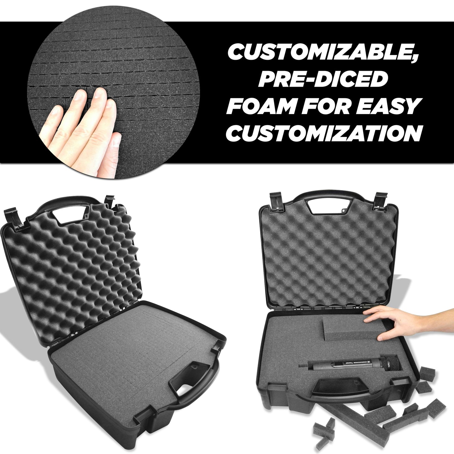 Portable Printer Hard Case Compatible with Epson Workforce WF100 Wireless Mobile Printer or Epson PictureMate PM400 Photo and Accessories