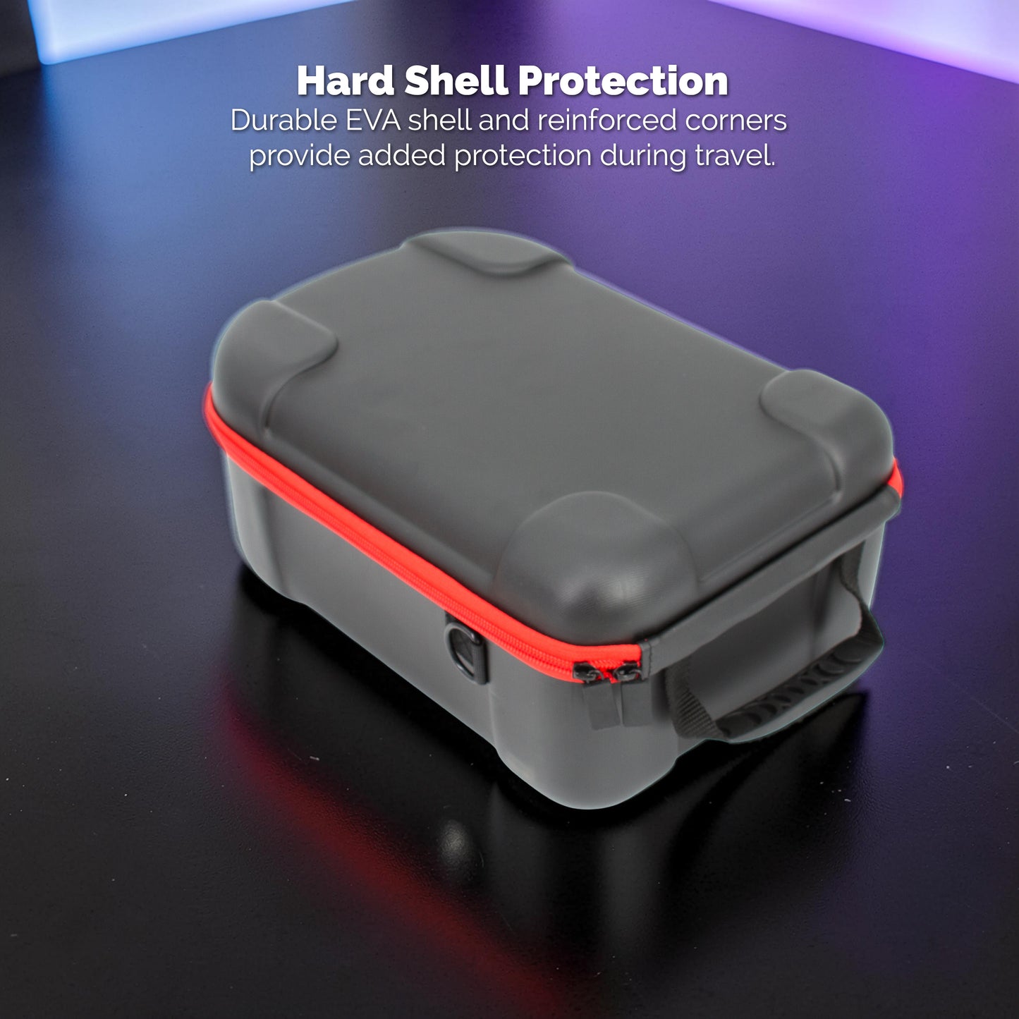 Carrying Case Compatible with Steam Frame VR Headset – Hard Shell EVA Travel Case with Accessory Pocket, Shoulder Strap & Handle