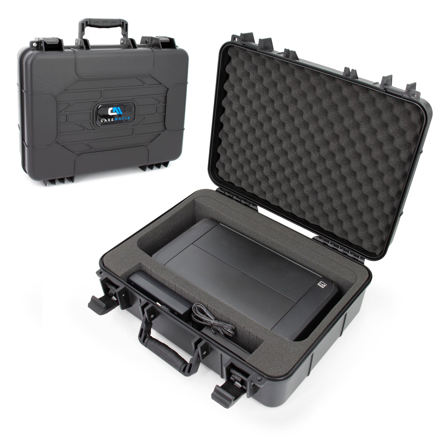 Portable Printer Case Compatible with Canon PIXMA TR160 and TR150 Wireless Inkjet Printers – Hard Travel Storage Carrying Case for Mobile Printer