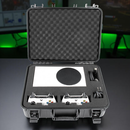 Hard Shell Travel Case Compatible with Xbox Series S Console, Controllers, Games and Other Xbox Series S Accessories - Custom Foam Interior