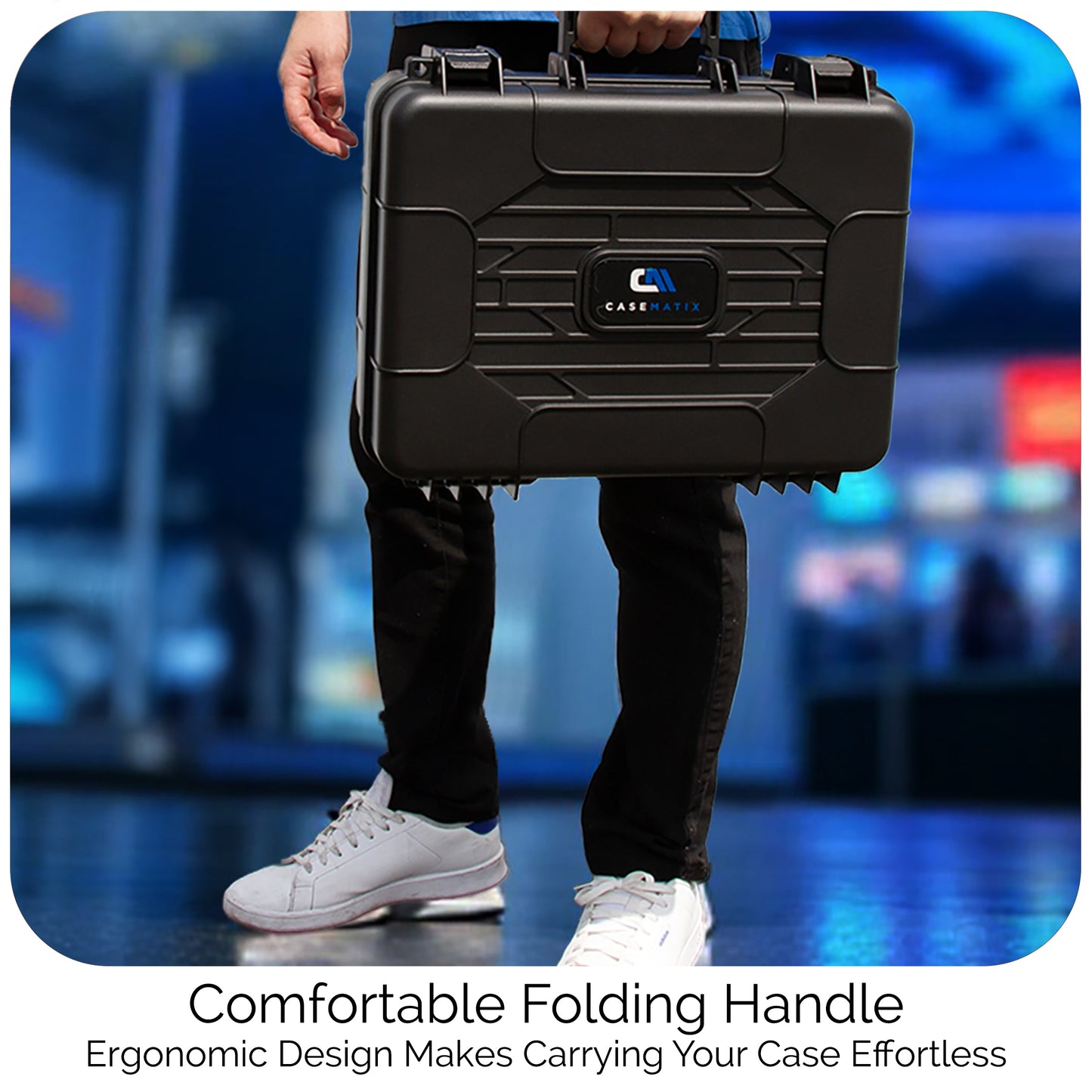Hard Case for Starlink Mini – Travel Storage for Dish, Mount, Power Supply, Cables & Accessories, Impact-Resistant Shell with Custom Foam & Dual Trays