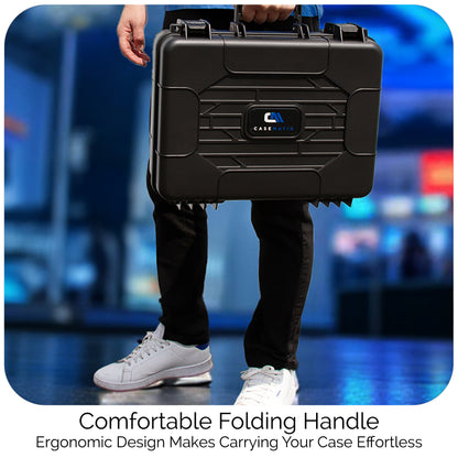 Hard Case for Starlink Mini – Travel Storage for Dish, Mount, Power Supply, Cables & Accessories, Impact-Resistant Shell with Custom Foam & Dual Trays