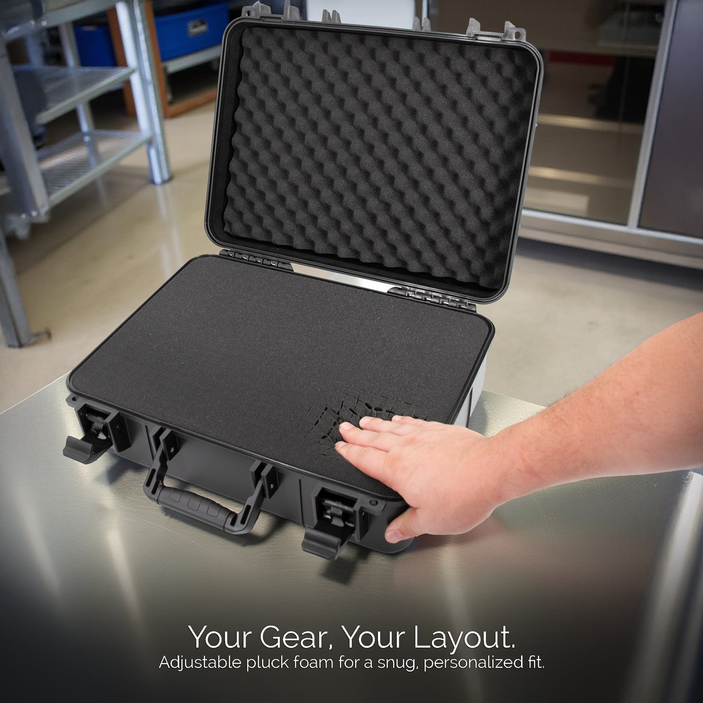 Hard Shell Projector Case Compatible with Epson PowerLite & Home Cinema Models with Tri-Layer Foam & Accessory Storage – Case Only
