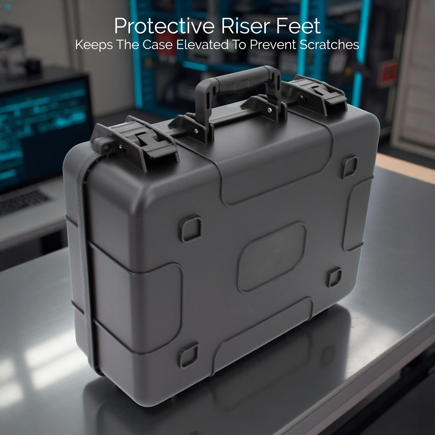 Wireless Microphone Case – Holds 12 Mics, Customizable Diced Foam, Hard Shell, Fits Shure, Sennheiser, AKG, Audio Technica Systems