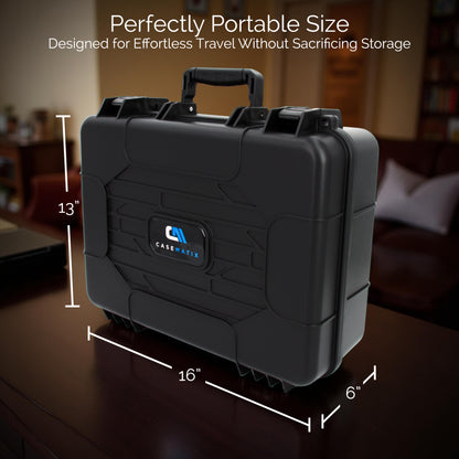 Customizable 2-Way Radio Hard Shell Case Fits Walkie Talkies & CB Radios Compatible with Baofeng, Midland, Motorola Talkabout, Retevis, Uniden & More