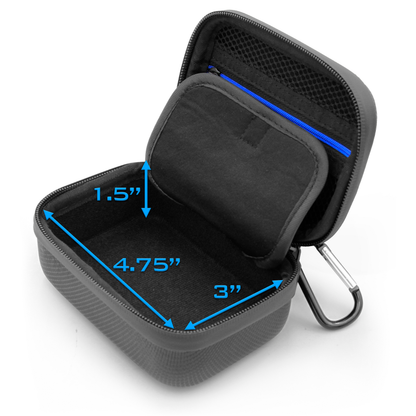 Travel Case Compatible with Zoleo Satellite Communicator - Includes Hard Shell Case with Wrist Strap for Satellite Messenger, Black