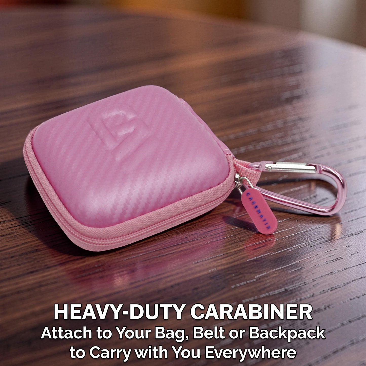 Carry Case Compatible with Mighty 3 Spotify & Amazon Music Player – Hard Shell Travel Case for Portable Offline Music Player with Accessory Pocket