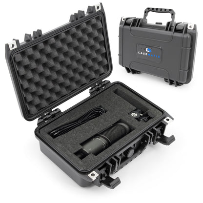 12" Microphone Case for Rode Procaster, Behringer Mic, MXL Microphones, Nady, Shure and More Broadcast Vocal Podcasting Mics up to 9"