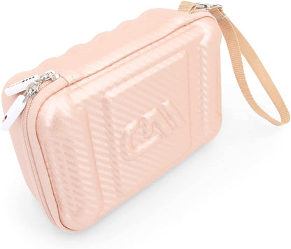 Rose Gold Asthma Inhaler Case for Travel Fits Spacer, Mask and Accessories, Includes Case Only