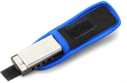 Harmonica Case with Belt Loop - Neoprene Protection for Hohner/Lee Oskar/Marine Band Harmonicas up to 4.25"